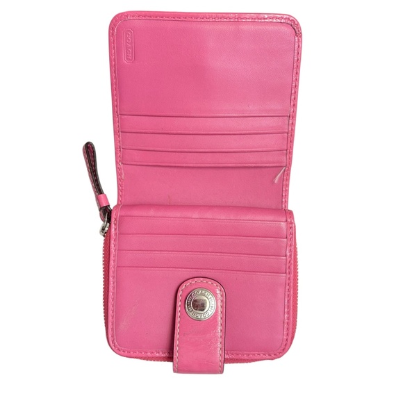 Coach y2k signature brown and pink wallet - Picture 8 of 9